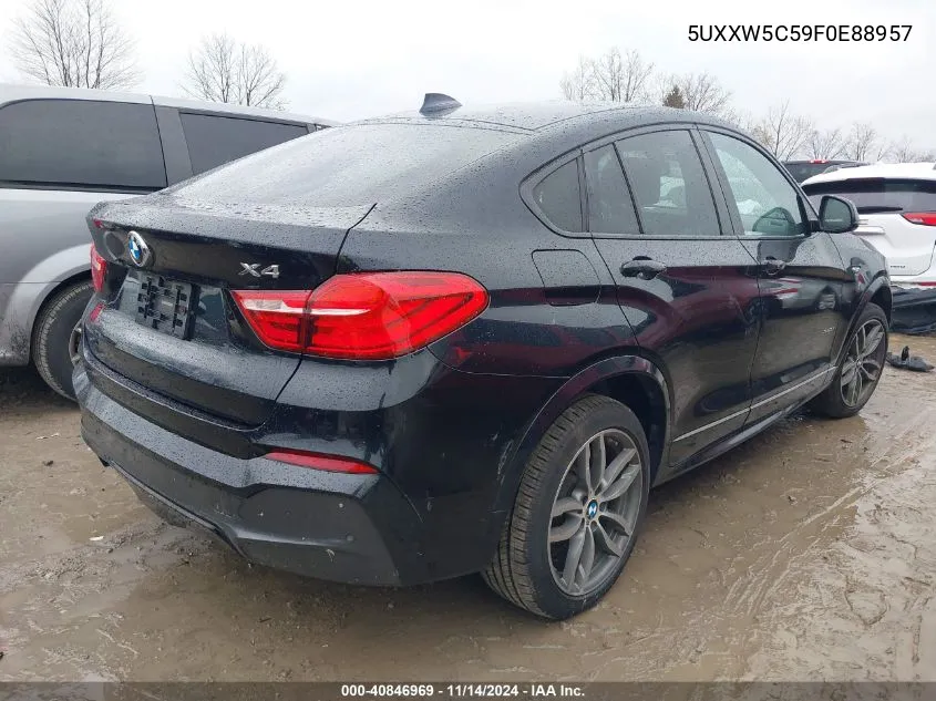 2015 BMW X4 xDrive35I VIN: 5UXXW5C59F0E88957 Lot: 40846969