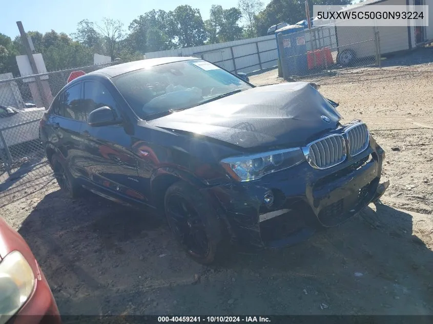 2016 BMW X4 xDrive35I VIN: 5UXXW5C50G0N93224 Lot: 40459241