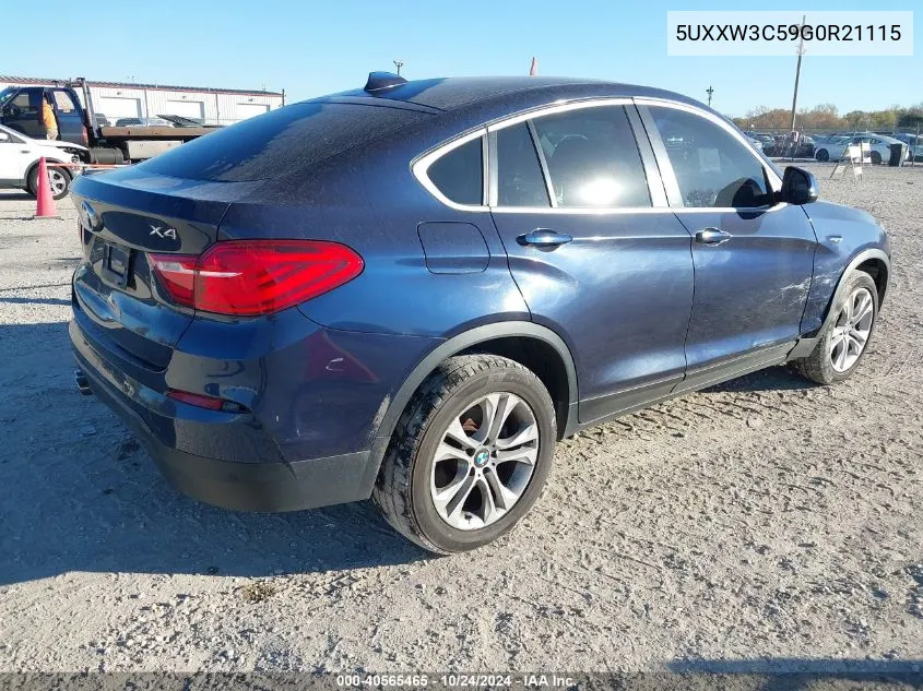 2016 BMW X4 xDrive28I VIN: 5UXXW3C59G0R21115 Lot: 40565465