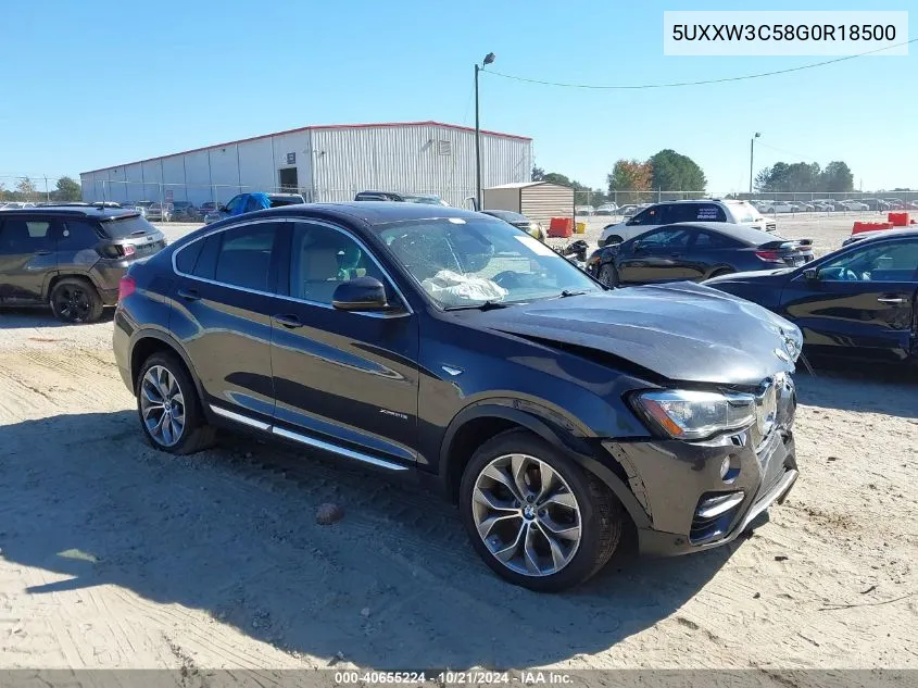 2016 BMW X4 xDrive28I VIN: 5UXXW3C58G0R18500 Lot: 40655224