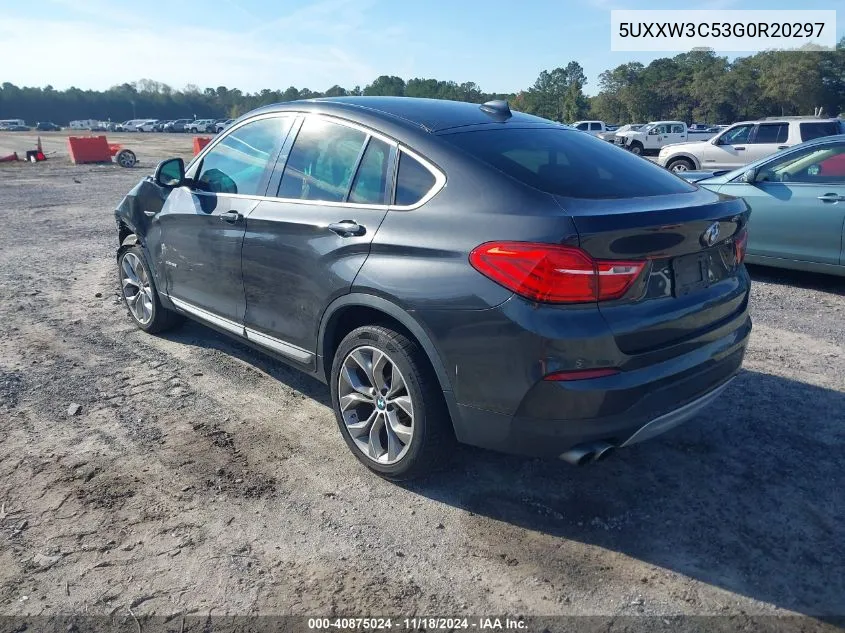 2016 BMW X4 xDrive28I VIN: 5UXXW3C53G0R20297 Lot: 40875024