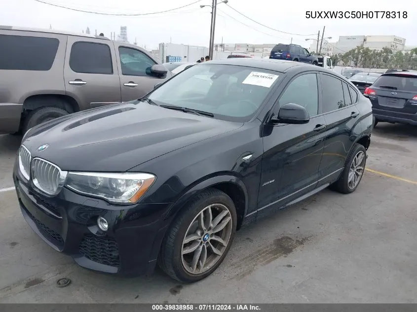 5UXXW3C50H0T78318 2017 BMW X4 xDrive28I