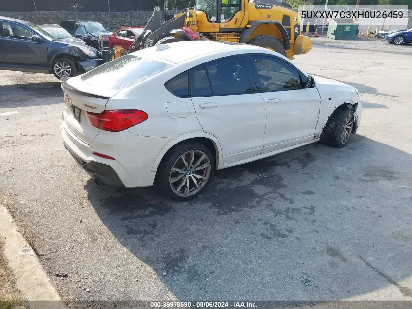 5UXXW7C3XH0U26459 2017 BMW X4 M40I