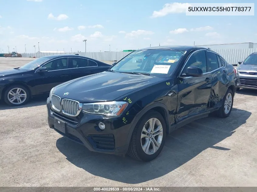 2017 BMW X4 xDrive28I VIN: 5UXXW3C55H0T78377 Lot: 40029539