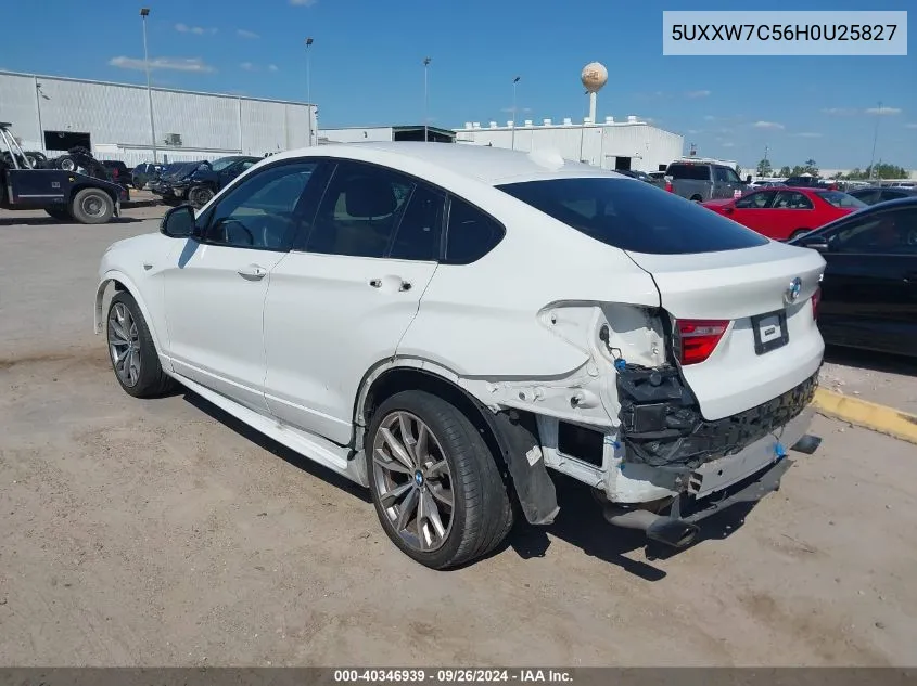 5UXXW7C56H0U25827 2017 BMW X4 M40I