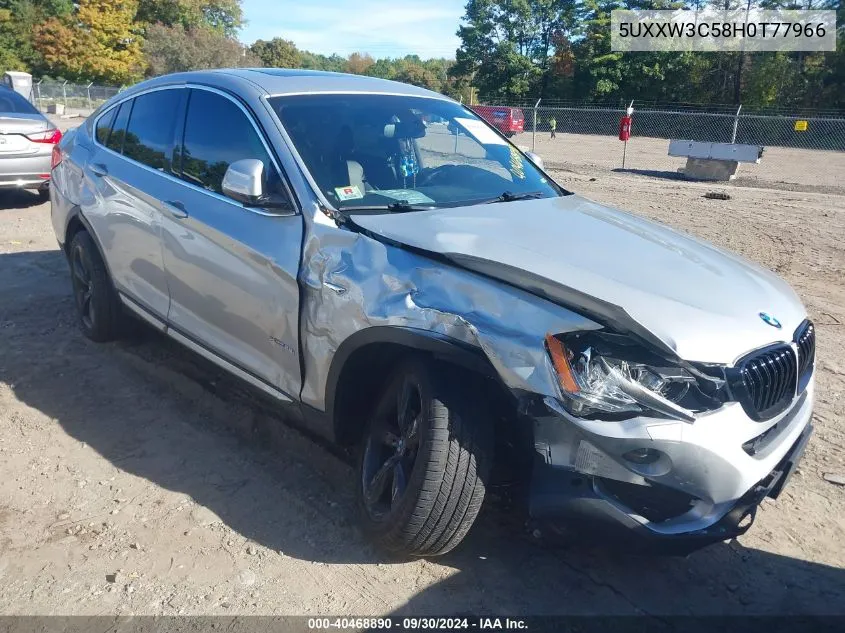 2017 BMW X4 xDrive28I VIN: 5UXXW3C58H0T77966 Lot: 40468890