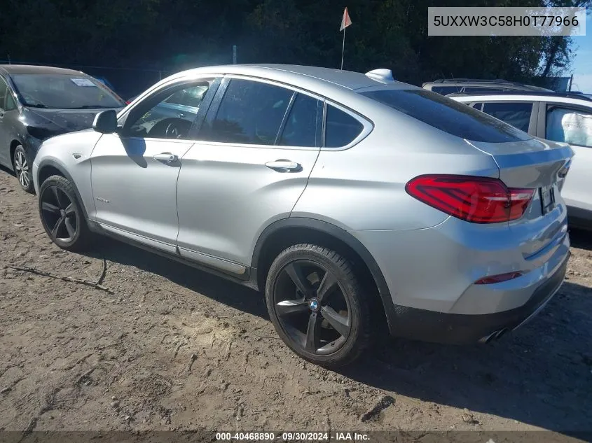 5UXXW3C58H0T77966 2017 BMW X4 xDrive28I