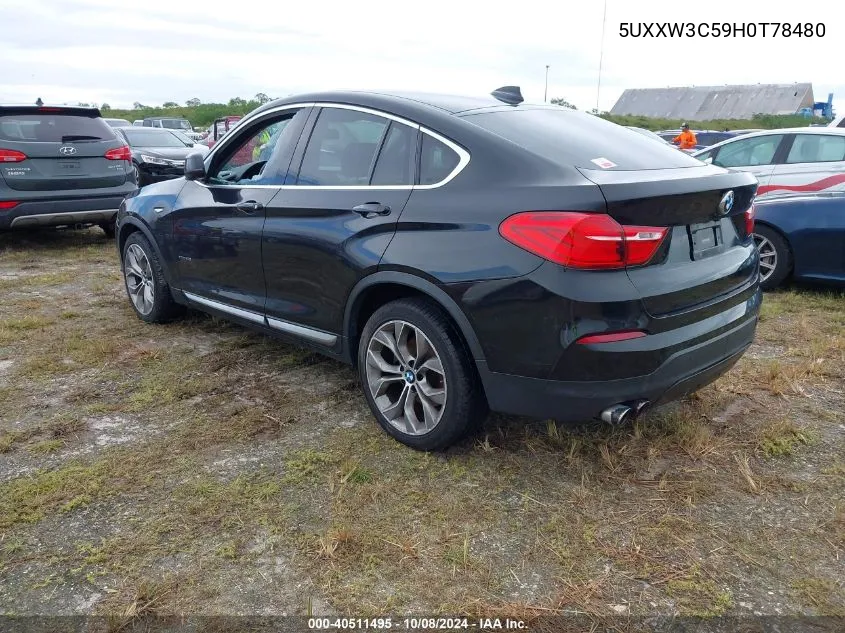 2017 BMW X4 xDrive28I VIN: 5UXXW3C59H0T78480 Lot: 40511495