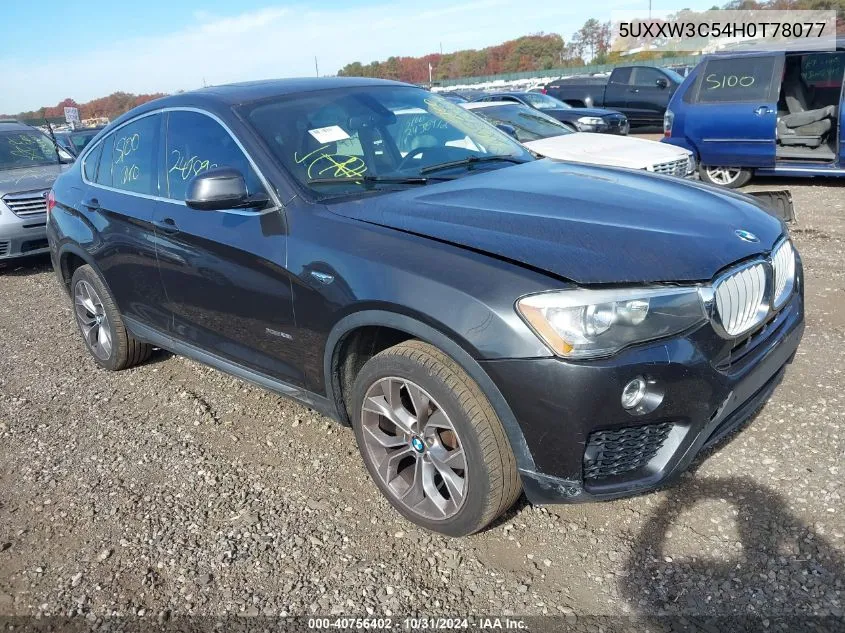 2017 BMW X4 xDrive28I VIN: 5UXXW3C54H0T78077 Lot: 40756402