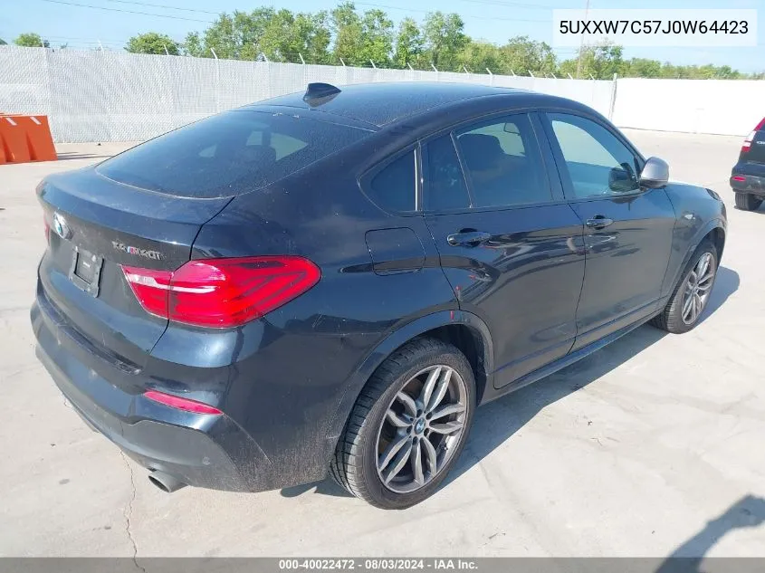 5UXXW7C57J0W64423 2018 BMW X4 M40I