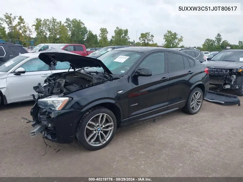 5UXXW3C51J0T80617 2018 BMW X4 xDrive28I