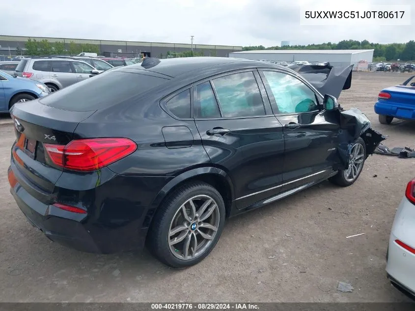 5UXXW3C51J0T80617 2018 BMW X4 xDrive28I