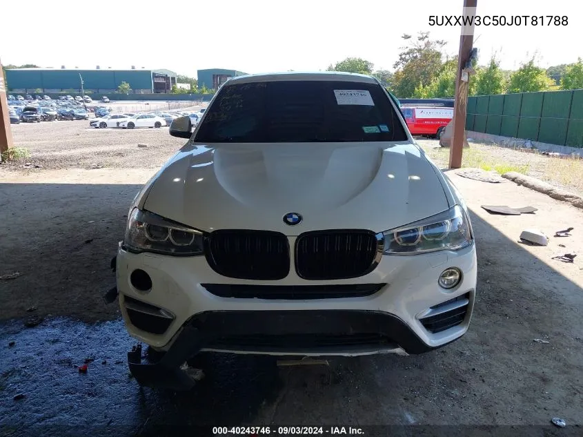 2018 BMW X4 xDrive28I VIN: 5UXXW3C50J0T81788 Lot: 40243746