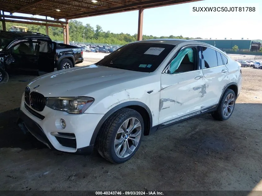 2018 BMW X4 xDrive28I VIN: 5UXXW3C50J0T81788 Lot: 40243746