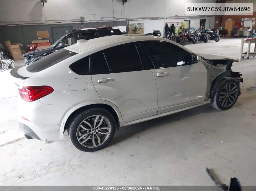 2018 BMW X4 M40I VIN: 5UXXW7C59J0W64696 Lot: 40270126