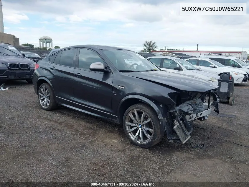 5UXXW7C50J0W65221 2018 BMW X4 M40I