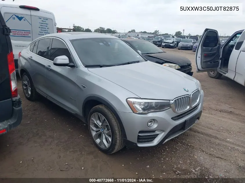 2018 BMW X4 xDrive28I VIN: 5UXXW3C50J0T82875 Lot: 40772668