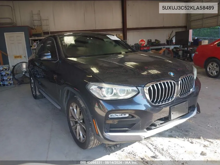 2019 BMW X4 xDrive30I VIN: 5UXUJ3C52KLA58489 Lot: 40095331