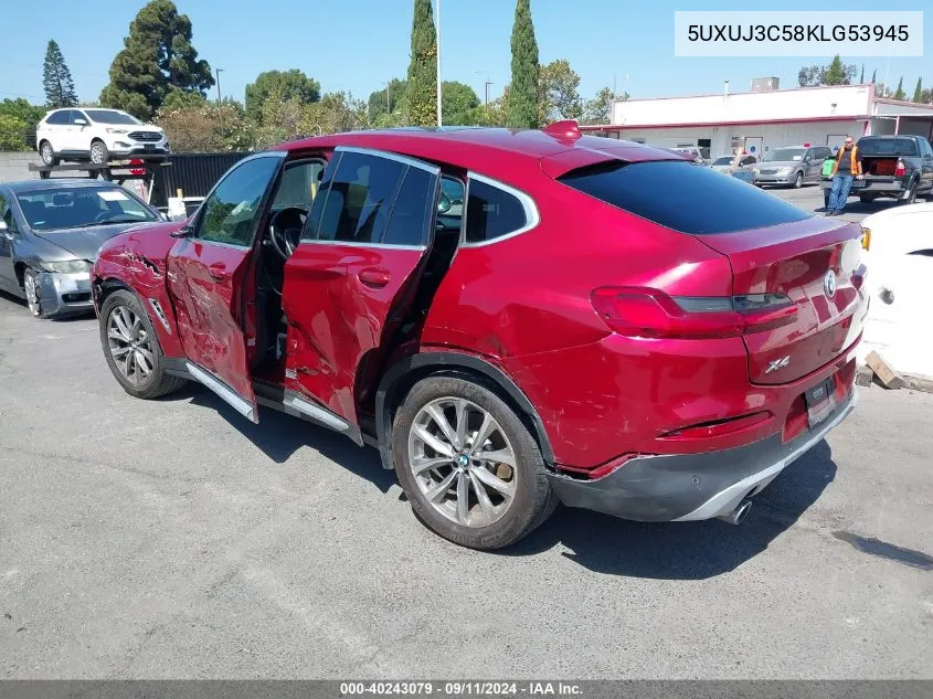 5UXUJ3C58KLG53945 2019 BMW X4 xDrive30I