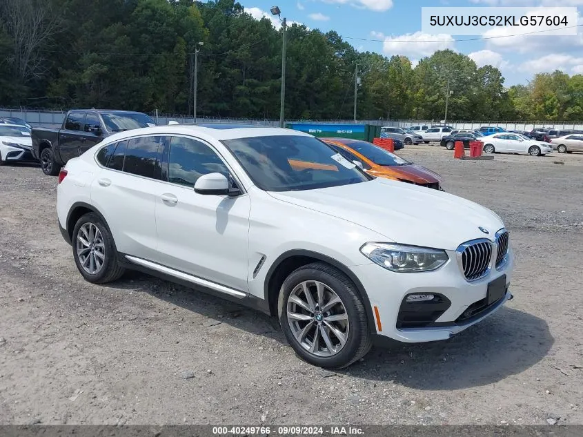 2019 BMW X4 xDrive30I VIN: 5UXUJ3C52KLG57604 Lot: 40249766