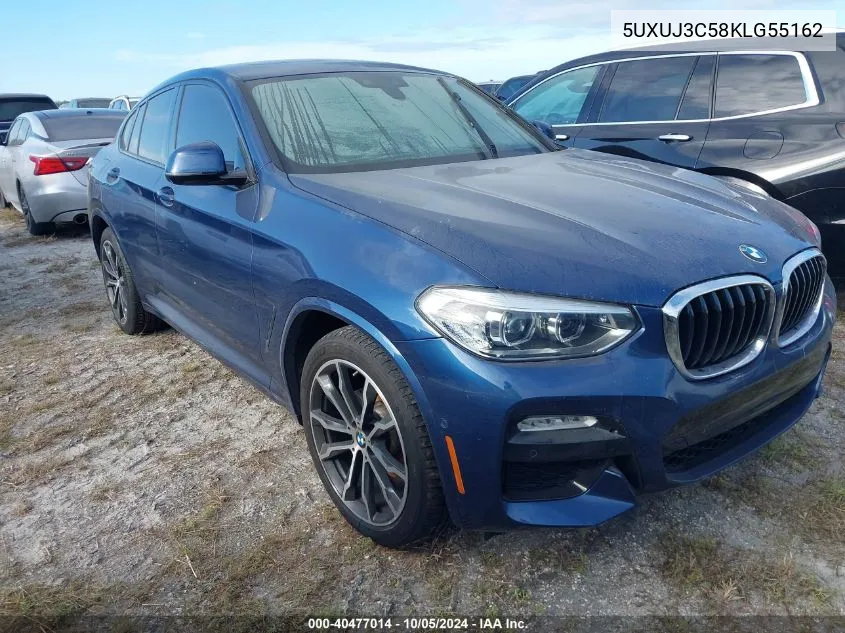 2019 BMW X4 xDrive30I VIN: 5UXUJ3C58KLG55162 Lot: 40477014