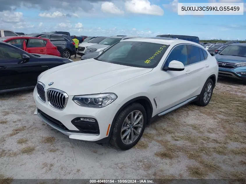 2019 BMW X4 xDrive30I VIN: 5UXUJ3C59KLG55459 Lot: 40493154