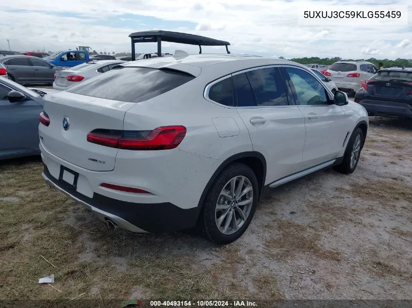 2019 BMW X4 xDrive30I VIN: 5UXUJ3C59KLG55459 Lot: 40493154