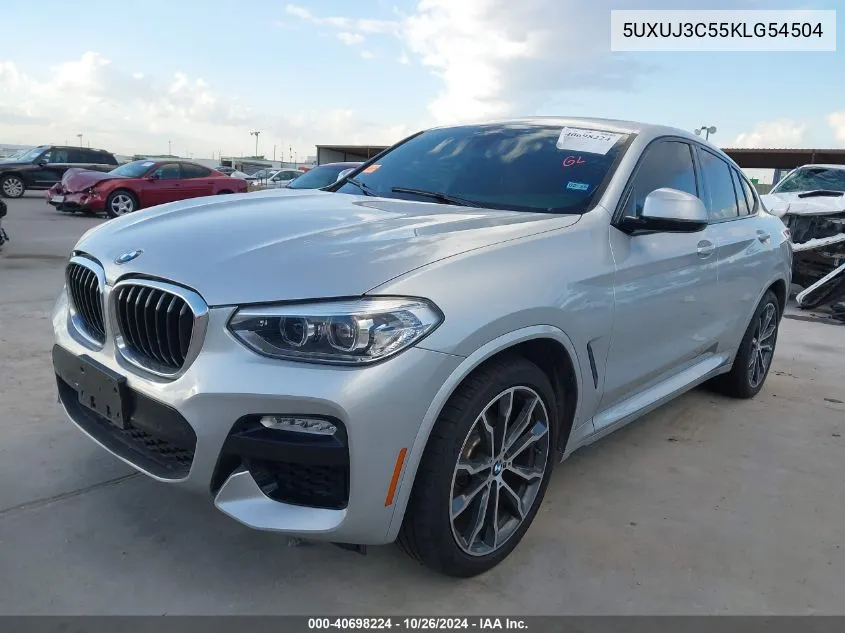 2019 BMW X4 xDrive30I VIN: 5UXUJ3C55KLG54504 Lot: 40698224