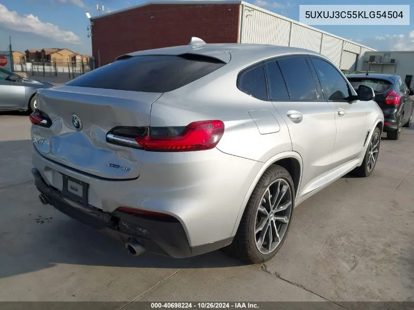 2019 BMW X4 xDrive30I VIN: 5UXUJ3C55KLG54504 Lot: 40698224