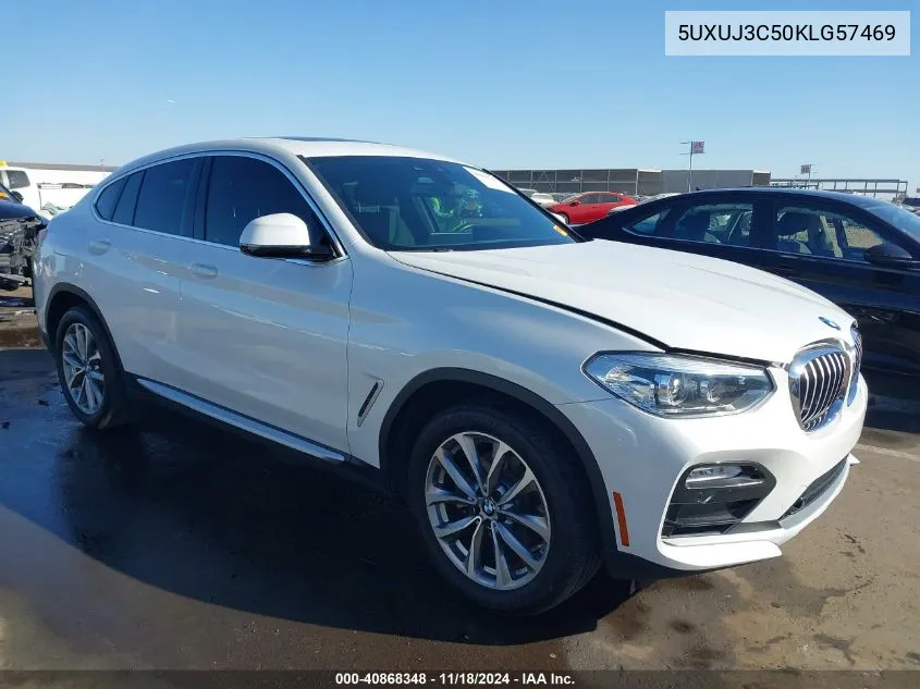 2019 BMW X4 xDrive30I VIN: 5UXUJ3C50KLG57469 Lot: 40868348