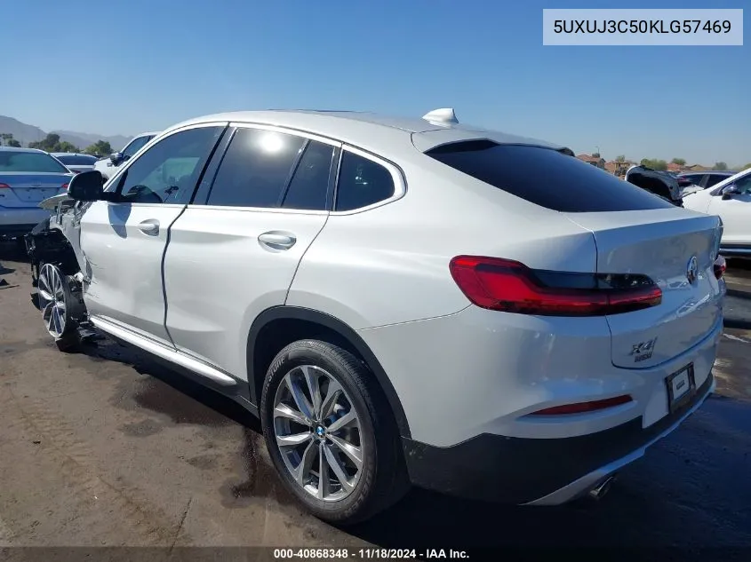 2019 BMW X4 xDrive30I VIN: 5UXUJ3C50KLG57469 Lot: 40868348