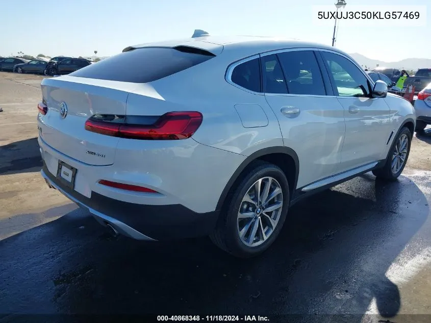 2019 BMW X4 xDrive30I VIN: 5UXUJ3C50KLG57469 Lot: 40868348