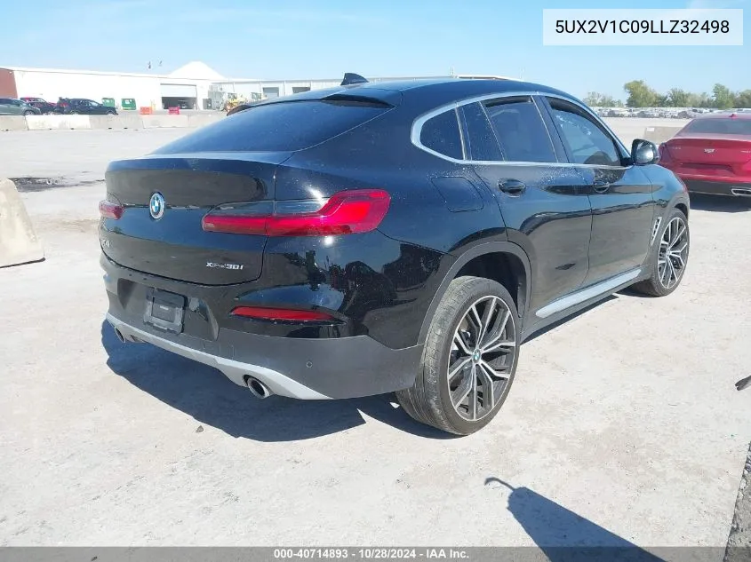 2020 BMW X4 xDrive30I VIN: 5UX2V1C09LLZ32498 Lot: 40714893