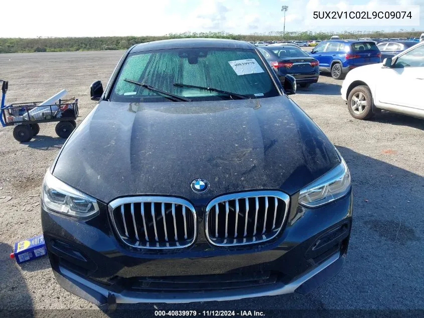 2020 BMW X4 xDrive30I VIN: 5UX2V1C02L9C09074 Lot: 40839979