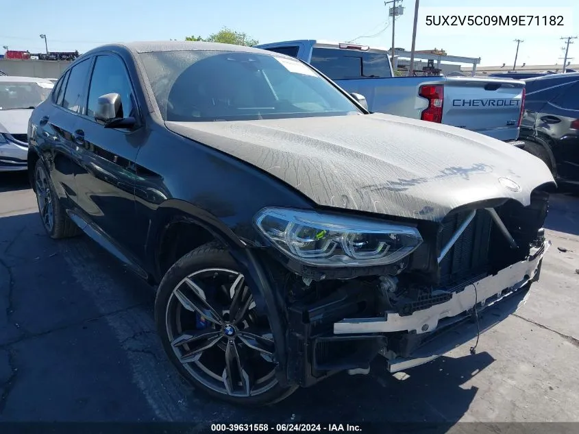 2021 BMW X4 M40I VIN: 5UX2V5C09M9E71182 Lot: 39631558