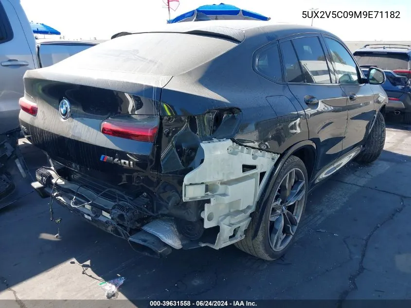 2021 BMW X4 M40I VIN: 5UX2V5C09M9E71182 Lot: 39631558