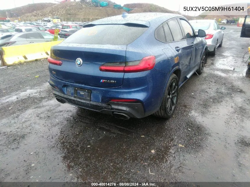 2021 BMW X4 M40I VIN: 5UX2V5C05M9H61404 Lot: 40014276