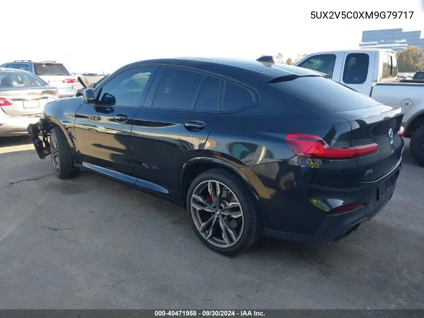 2021 BMW X4 M40I VIN: 5UX2V5C0XM9G79717 Lot: 40471958