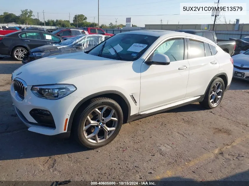 2021 BMW X4 xDrive30I VIN: 5UX2V1C09M9E13579 Lot: 40605880