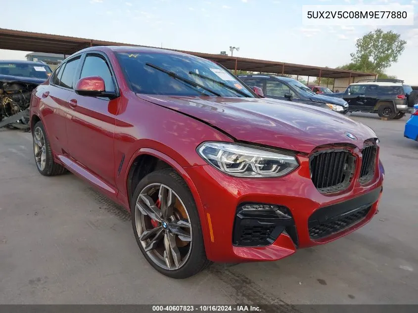 2021 BMW X4 M40I VIN: 5UX2V5C08M9E77880 Lot: 40607823