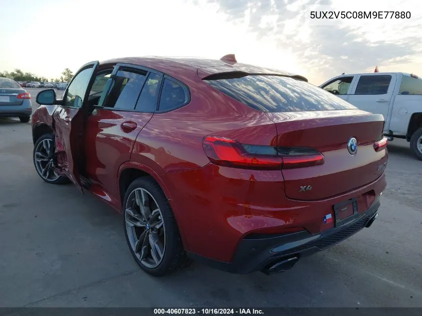 2021 BMW X4 M40I VIN: 5UX2V5C08M9E77880 Lot: 40607823