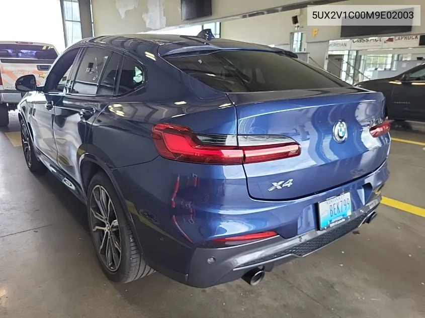 2021 BMW X4 xDrive30I VIN: 5UX2V1C00M9E02003 Lot: 40697182