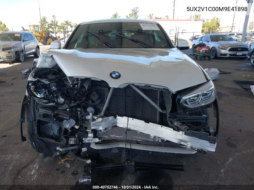 2021 BMW X4 xDrive30I VIN: 5UX2V1C00M9E41898 Lot: 40752746