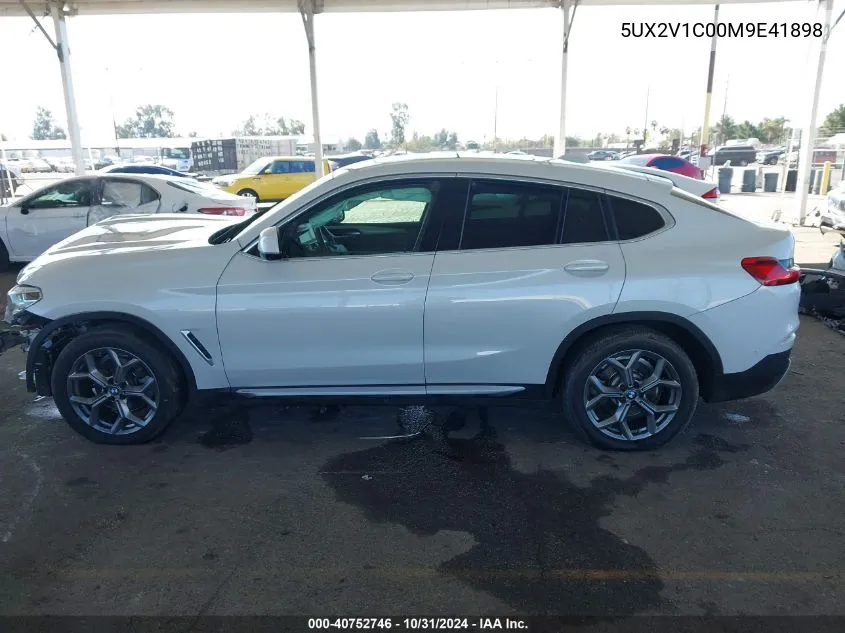 2021 BMW X4 xDrive30I VIN: 5UX2V1C00M9E41898 Lot: 40752746