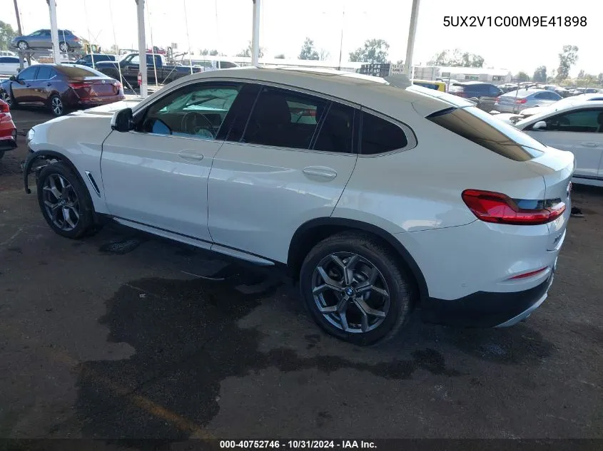 2021 BMW X4 xDrive30I VIN: 5UX2V1C00M9E41898 Lot: 40752746