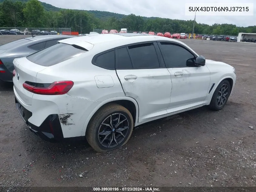 5UX43DT06N9J37215 2022 BMW X4 M40I