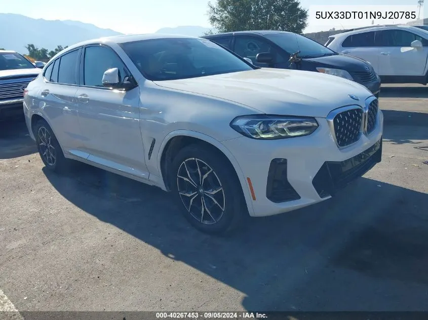 5UX33DT01N9J20785 2022 BMW X4 xDrive30I