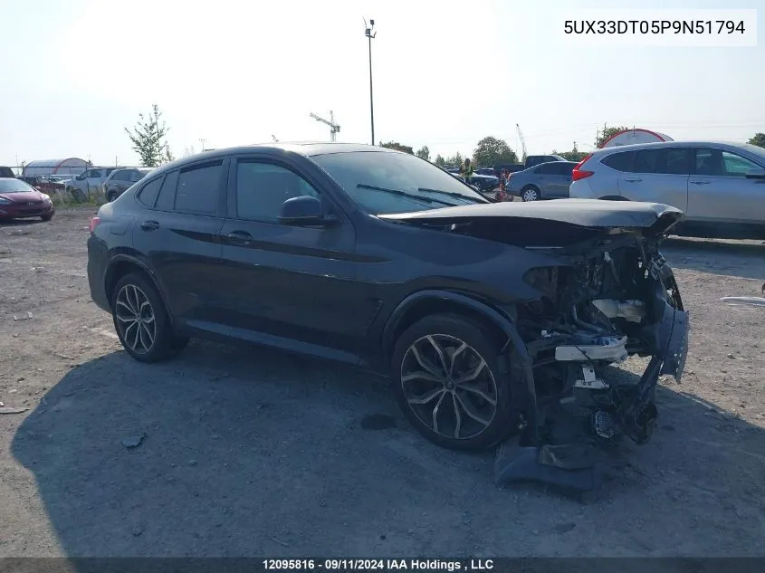 2023 BMW X4 VIN: 5UX33DT05P9N51794 Lot: 12095816