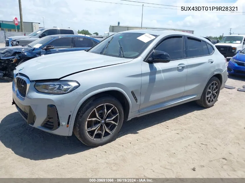 2023 BMW X4 M40I VIN: 5UX43DT01P9R28321 Lot: 39691066