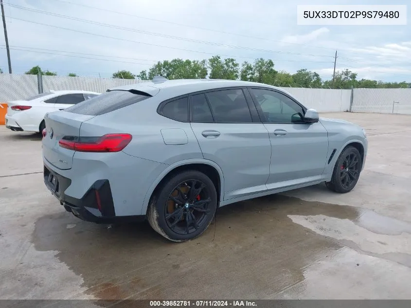 2023 BMW X4 xDrive30I VIN: 5UX33DT02P9S79480 Lot: 39852781